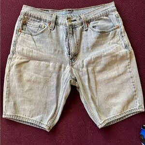 Men's Levis 511 Light Blue Denim Shorts, Size 32